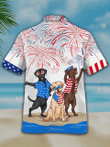 Men's Independence Day Is Coming Casual Hawaiian Shirt, USA Patriotic Hawaiian Shirt