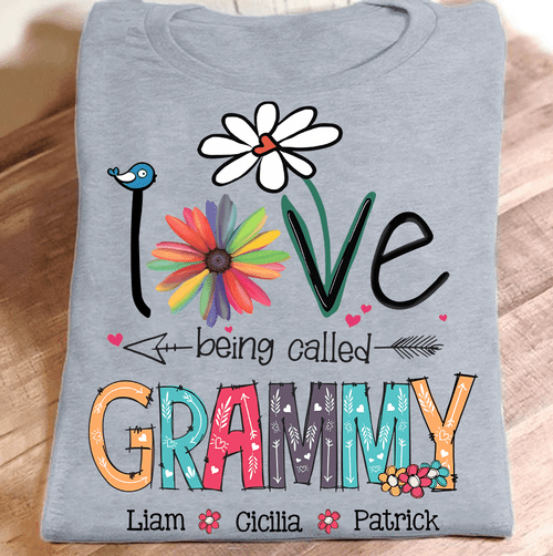 I Love Being Called Grammy | Personalized T-Shirt