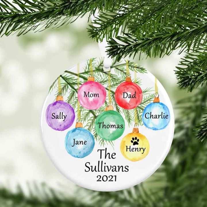 Family Names Christmas | Personalized Ornament