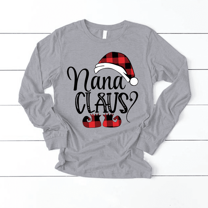 Nana Claus Buffalo Plaid Christmas Shirt