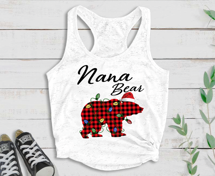 Christmas - Nana Bear 2 | Personalized Tank Top