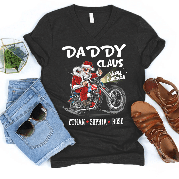 Christmas - Daddy Claus | Personalized V-Neck Shirt