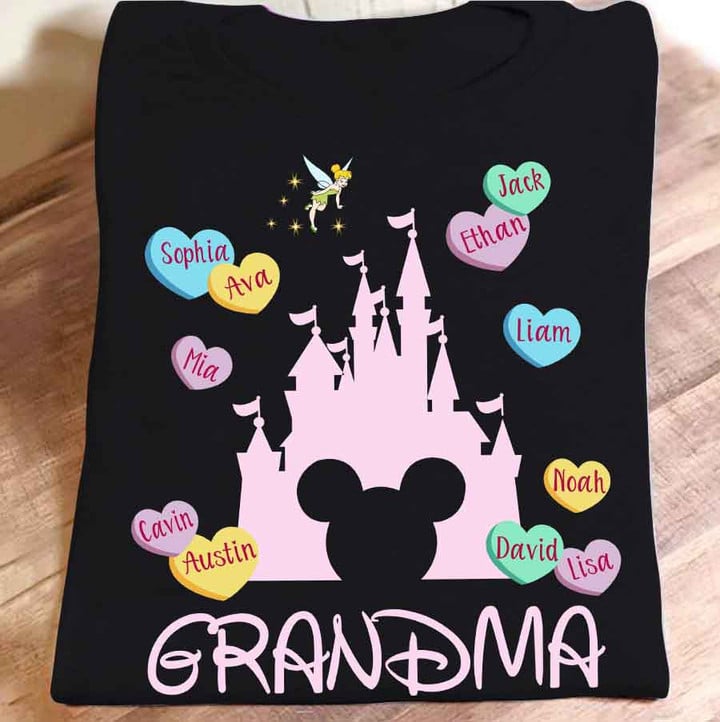 Grandma Castle Heart | Personalized T-Shirt