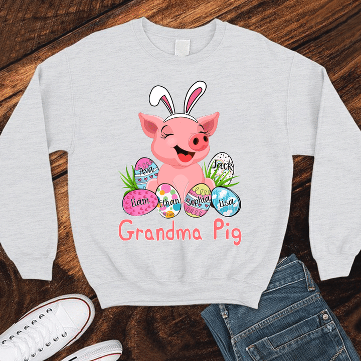Grandma Pig Easter | Personalized Sweatshirts