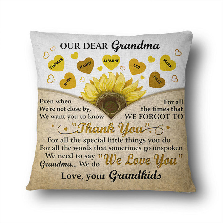 Grandma We Need To Say We Love You - Mother Gift - Personalized Custom Pillow