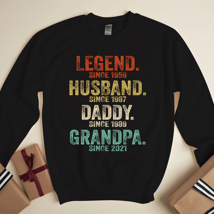 Legend Husband Daddy Papa Customized Sweatshirt