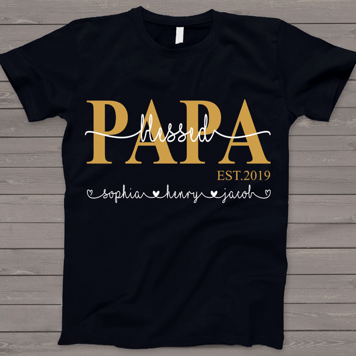 Blessed Papa | Personalized T-Shirt