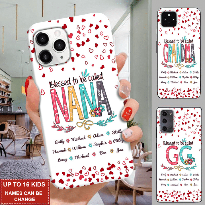 Personalized Custom "Blessed to be called Nana" Mommy, Nana, Grandma, Auntie Phone Case 24hl100 Phone case FUEL 