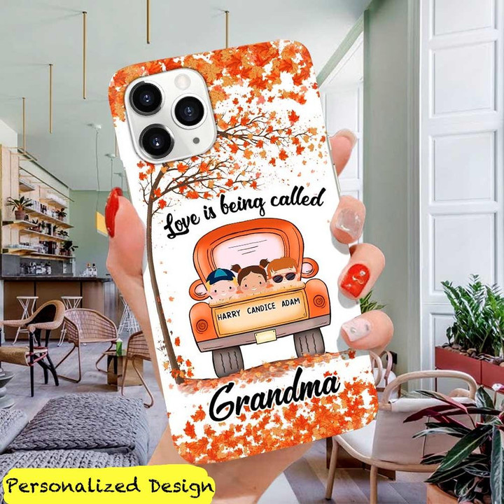Grandma With Grandkids Autumn Personalized Phonecase Phonecase FUEL 