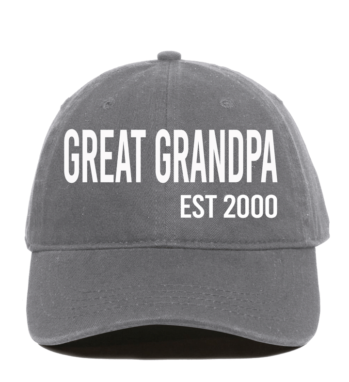 Great Grandpa Since Year | Personalized Classic Baseball Cap