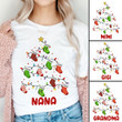 Grandma Stockings Tree Christmas Personalized Shirt For Grandma