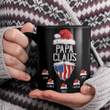 Papa Claus American Flag Beard Christmas | Personalized Mug