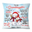 Personalized Mom Grandma Granddaughter Grandson Christmas Pillow