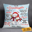 Personalized Mom Grandma Granddaughter Grandson Christmas Pillow