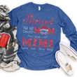 Blessed To Be Called Mom And Mimi - Christmas Santa | Personalized Long Sleeve Shirt