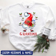 Grandma Christmas Santa Hat Personalized Shirt