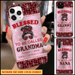 Personalized Grandma Grandkids Family Gift Glass Phone case