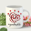 Love Grandma Life Heart Mug