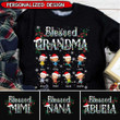 Blessed Grandma With Happy Grandkids Christmas Sweatshirt