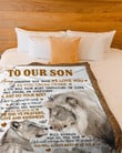 To Our Son Always Remember How Much We Love You Personalized Blanket
