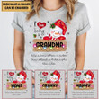 Personalized Grandma Christmas Best Gift Xmas Snowman Tshirt