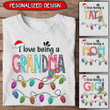 Personalized I Love Being Mom, Grandma Tshirt