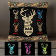 Personalized Deer Hunting Dad Grandpa Pillow