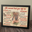 The Moment That You Left Me Dog Pet Picture Frame