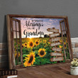 My Greatest Blessings Call Me Grandma Sunflower Field Personalized Poster And Canvas For Grandma, HN98, LIHD