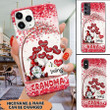 I Love Being Grandma Gnome Balloons Personalized Phone Case, Valentine's Gift For Mom, Grandma