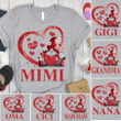 Personalized Gnome Valentine Shirt Grandma T-Shirt