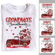 Personalized Grandma's Sweet Hearts Shirt, Valentine Mom T- Shirt, Valentines Day Gift For Mother Grandma
