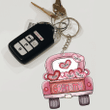 Grandma Car Valentine Flat Acrylic Personalized Keychain With 2 Sides Are The Same