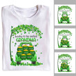 Personalized Nana Shamrocks Shirt, Custom Grandkids Grandma T shirt, St. Patrick's Day Gift For Grandpa, Mom, Dad, Shamrocks Tree Tee