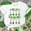Personalized Grandma Mom With Grandkids Name Shirt, Custom Valentine Nana Mother Sweethearts Shirt, Valentine Matching Kids Name On Shirt