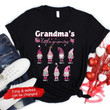 Personalized Grandma's Sweethearts With Kids Name Shirt, Custom Kids Name Sweetheart Valentine Grandma Shirt, Funny Valentine Matching Kids