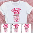 Personalized Grandma's Sweethearts Shirt, Gnome Valentine Shirt, Valentines Day Gift For Grandma Nana Mimi