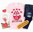 Customized grandma shirt, Grandma Valentine Shirt, Mom Valentines shirt, Valentines shirt for Women, gift for grandma, Personalized Grandma