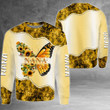Personalized Nickname & Grandkid's Names All Over Print Shirts Butterfly Sunflower 2