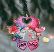 Papa Mimi Heart Valentine | Personalized Ornament