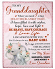 To My Granddaughter Blanket From Grandma Elephant