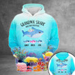Grandma Shark Doo Doo Under The Sea | Personalized 3D Shirt