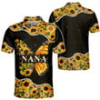 Personalized Butterfly Sunflower Pattern All Over Print Shirts For Nana GiGi MiMi Nickname Can Be Changed Huts