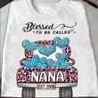 Blessed To Be Called Grandma Leopard Truck Est.Year Personalized Shirt For Grandma