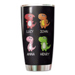 Dinosaur Don‘t Mess With Papasaurus Personalized Tumbler, gift for papa