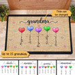 Doormat Grandma Grandpa Grandparents Sweethearts Balloon Personalized Doormat 16x24