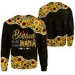 Personalized Blessed To Be Call Nana Sunflower Pattern All Over Print Shirts For Nana GiGi MiMi Nickname Can Be Changed Huts