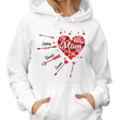 Hoodie & Sweatshirts Valentine Heart Arrows Mom Grandma Personalized Hoodie Sweatshirt