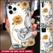 Personalized Blessed To Be Called Mom Grandma Elephant Sunflower Custom Phone case DDL20JAN22TT1 Silicone Phone Case Humancustom - Unique Personalized Gifts Iphone iPhone SE 2020 
