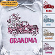 Personalized Grandma Nana Mom Heart Truck Leopard Grandkids Shirt NVL18JAN22TT3 White T-shirt and Hoodie Humancustom - Unique Personalized Gifts 